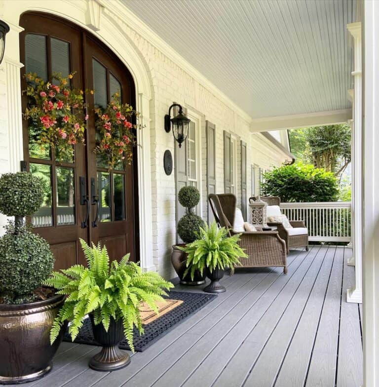 Front Porch With Southern Charm