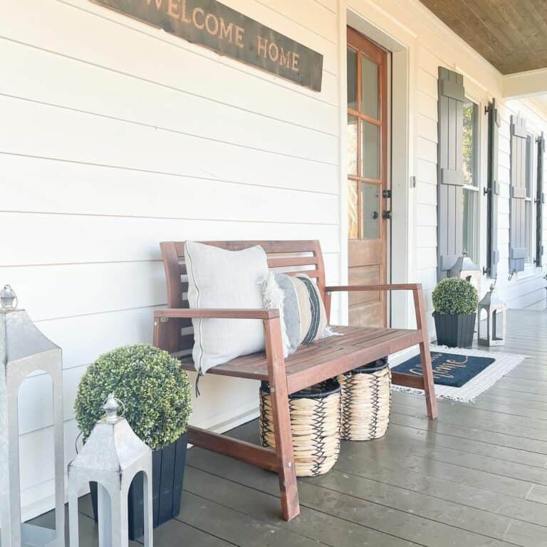 Front Porch With Warm Wood Decking