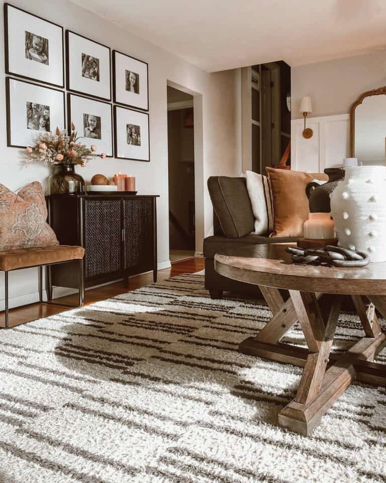 Gallery Wall Above Console Table