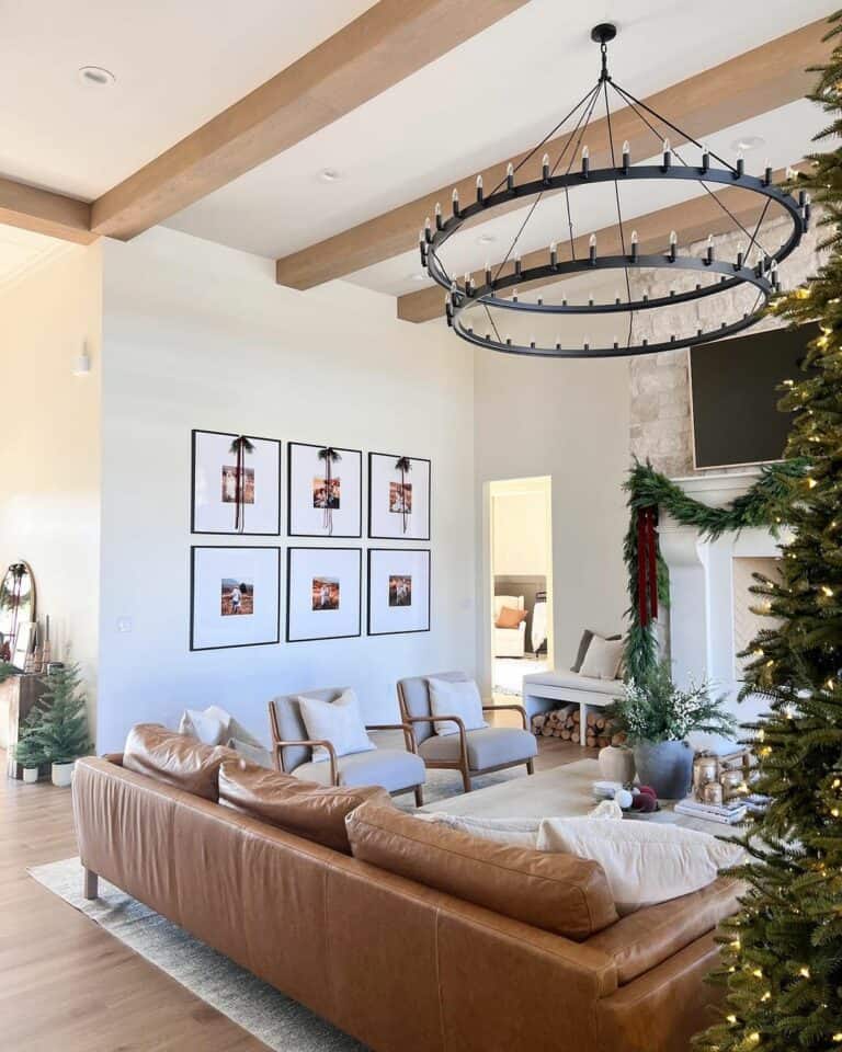 Gallery Wall With a Holiday Flair