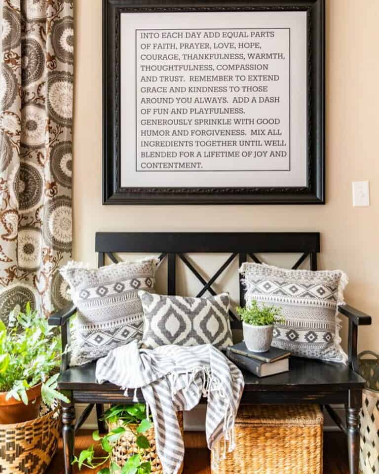 Gray and White Country Décor