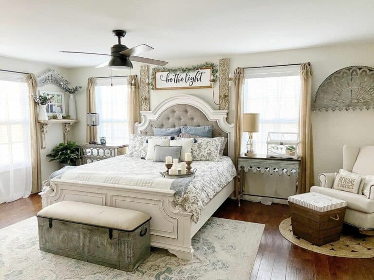 Gray and White French Cottage Décor
