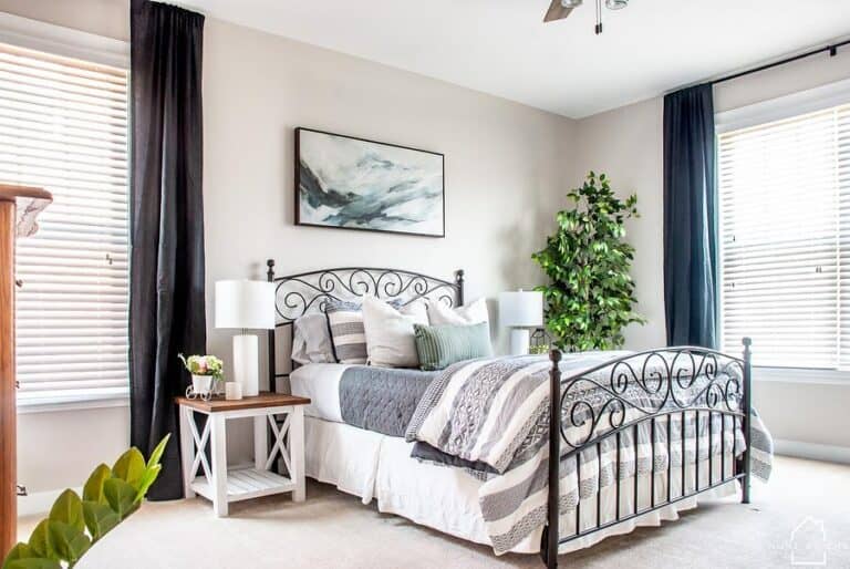 Gray and White Master Bedroom Soul & Lane