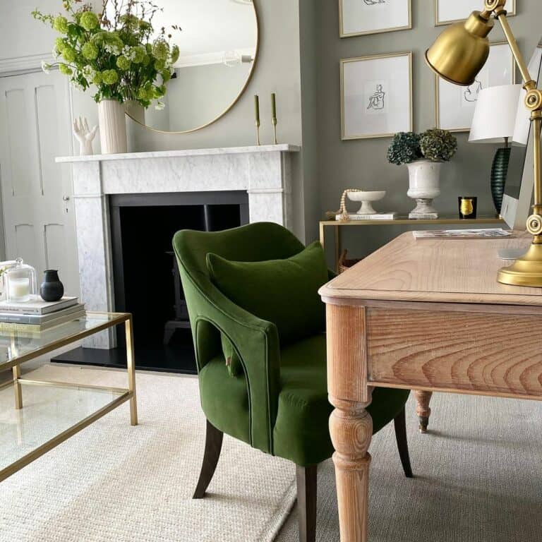 Green Envy Home Office Ideas for Her