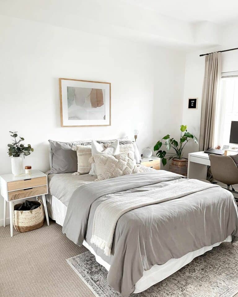 Grey and Brown Neutral Bedroom Ideas