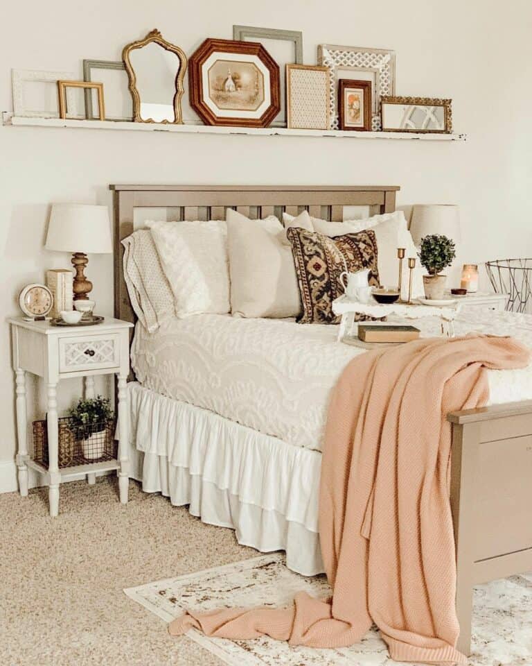 Grown Up Pink Bedroom Décor With Farmhouse Accents