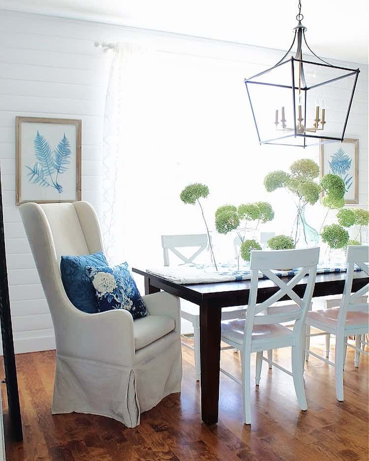 Hydrangeas for a Dining Table Centerpiece