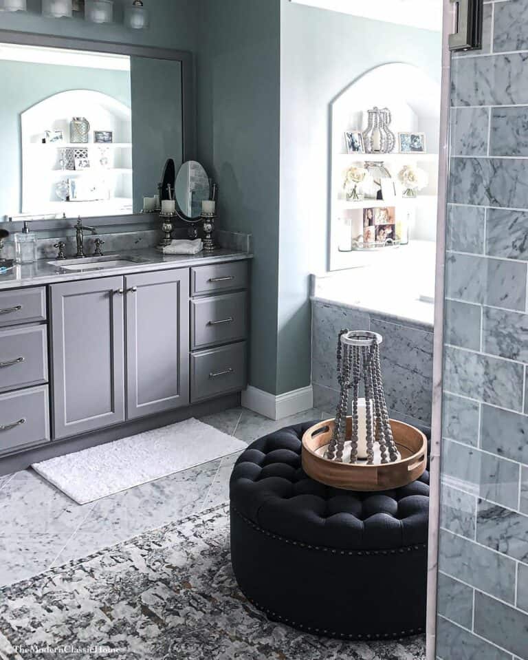 Ideas for Gray and Blue Bathroom Soul & Lane
