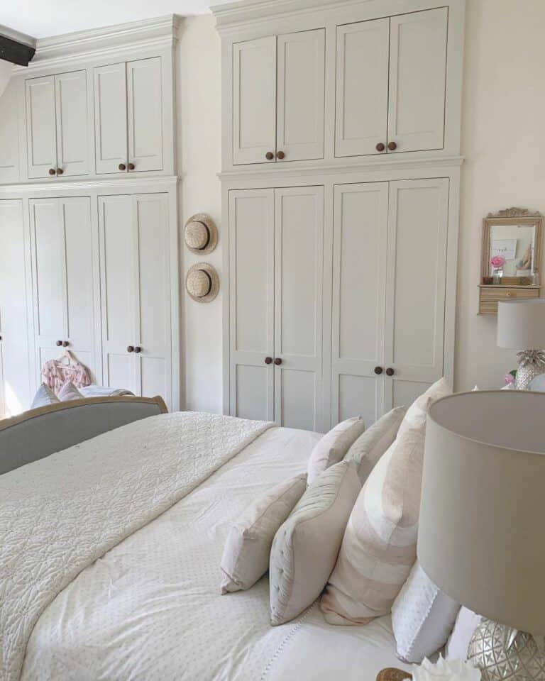 Inset Wardrobes and Cabinets in Bedroom