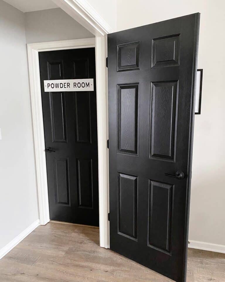 Interior Doors With Tricorn Black Paint