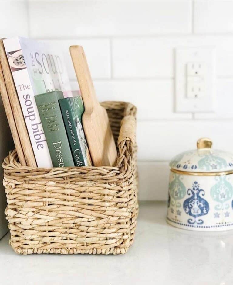 Kitchen Cook Book Basket