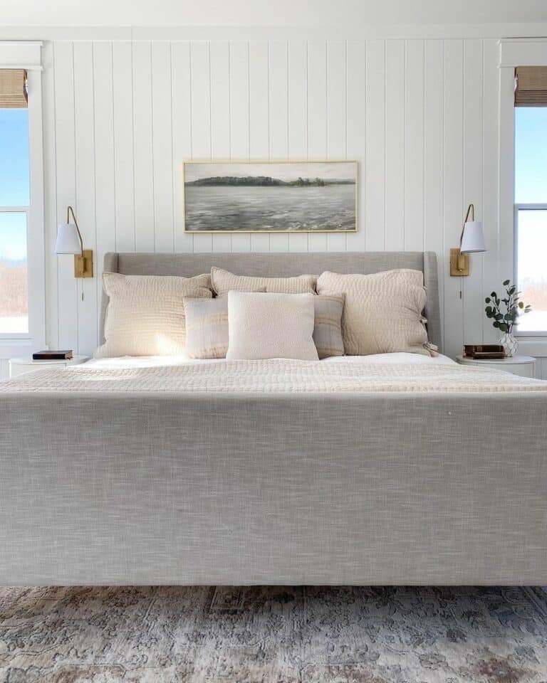 Lake Landscape With Soft Neutral Tones