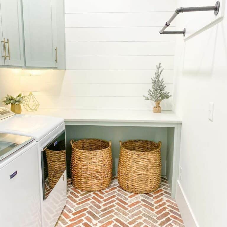 Large Woven Laundry Storage Baskets