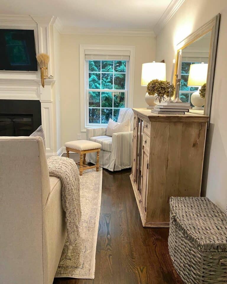 Light Wood Sideboard Cabinet for Living Room