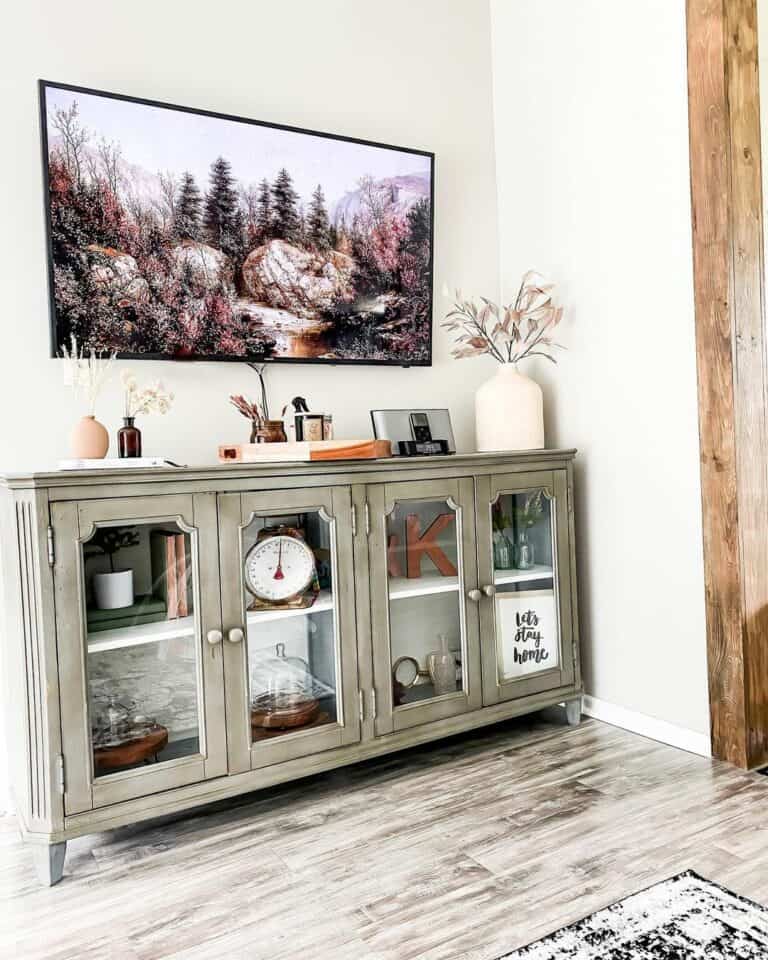 Light Wood Sideboard TV Entertainment Center Ideas