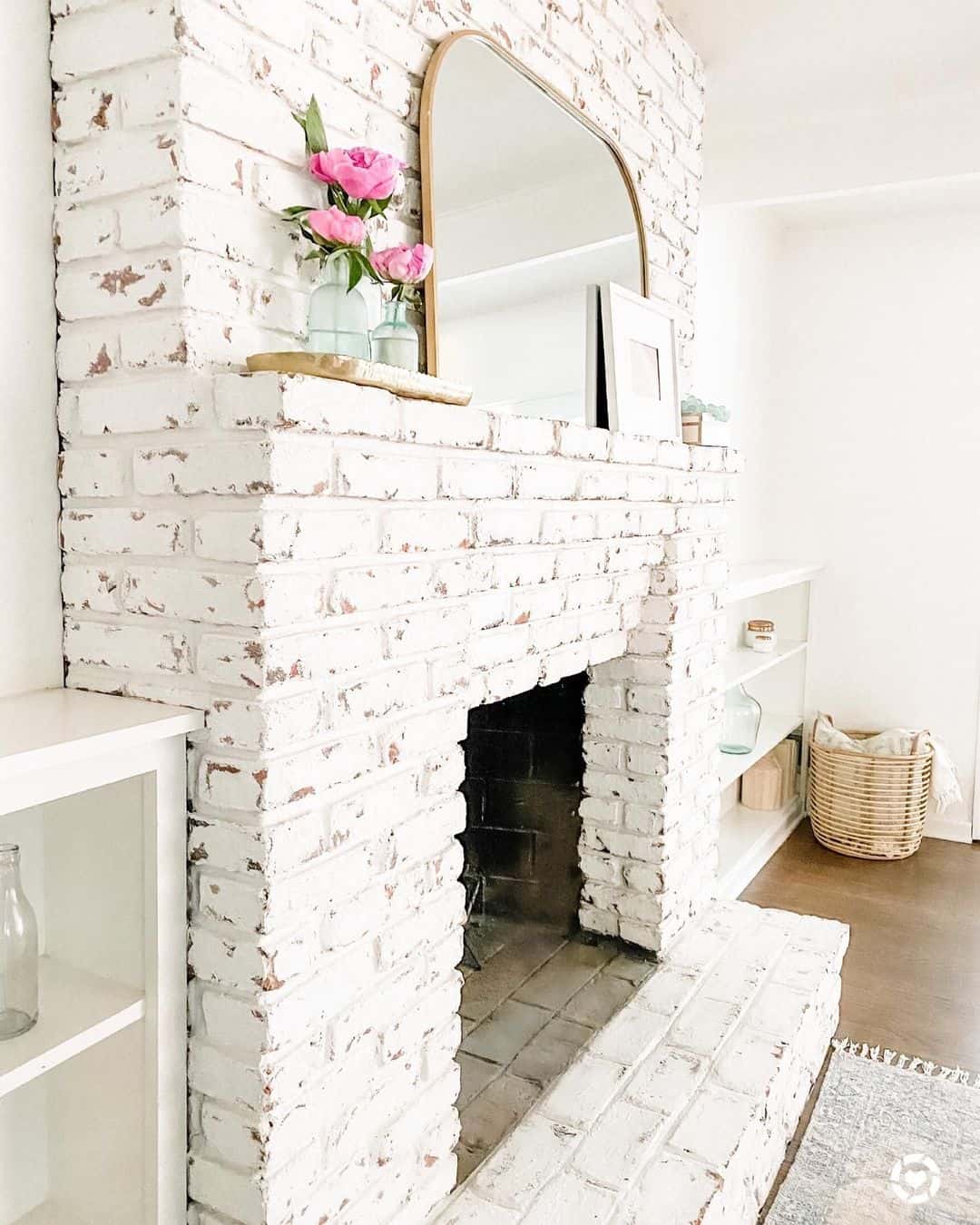 Limewashed Brick Fireplace - Soul & Lane