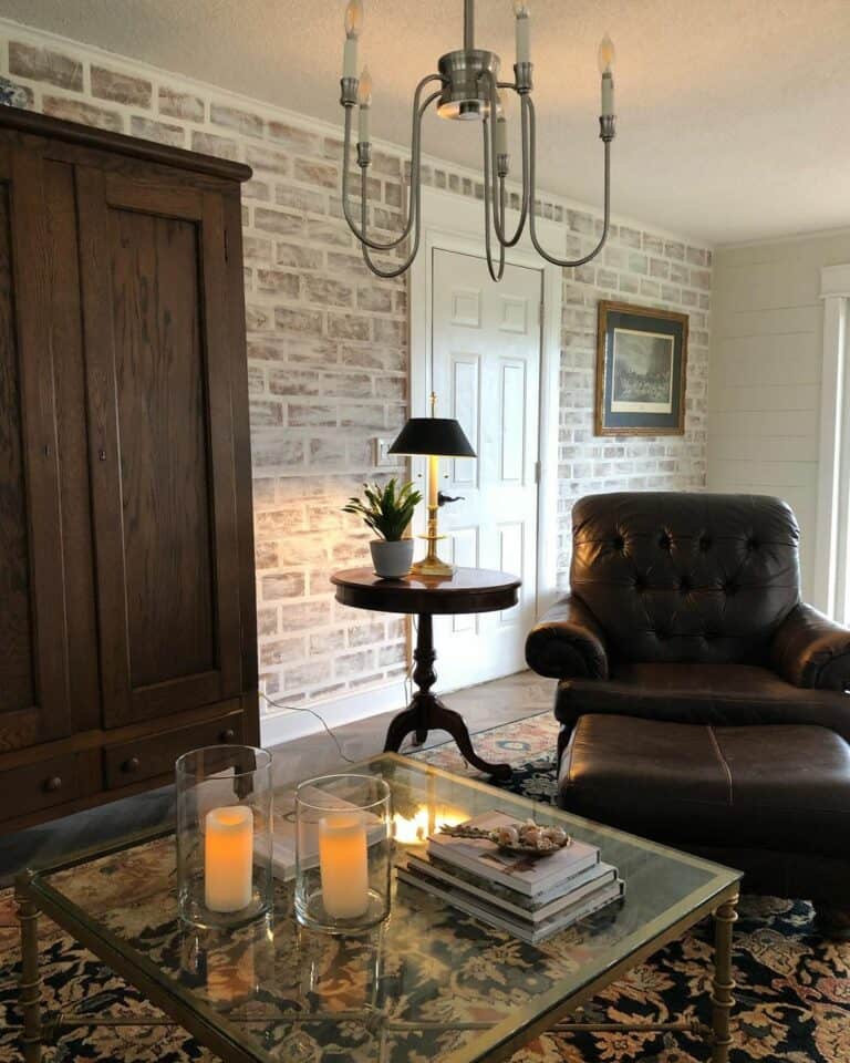 Limewashed Brick Interior