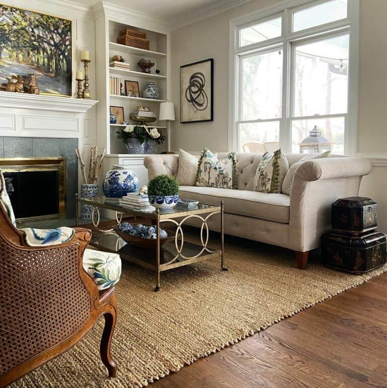 Living Room Design With Eclectic Décor