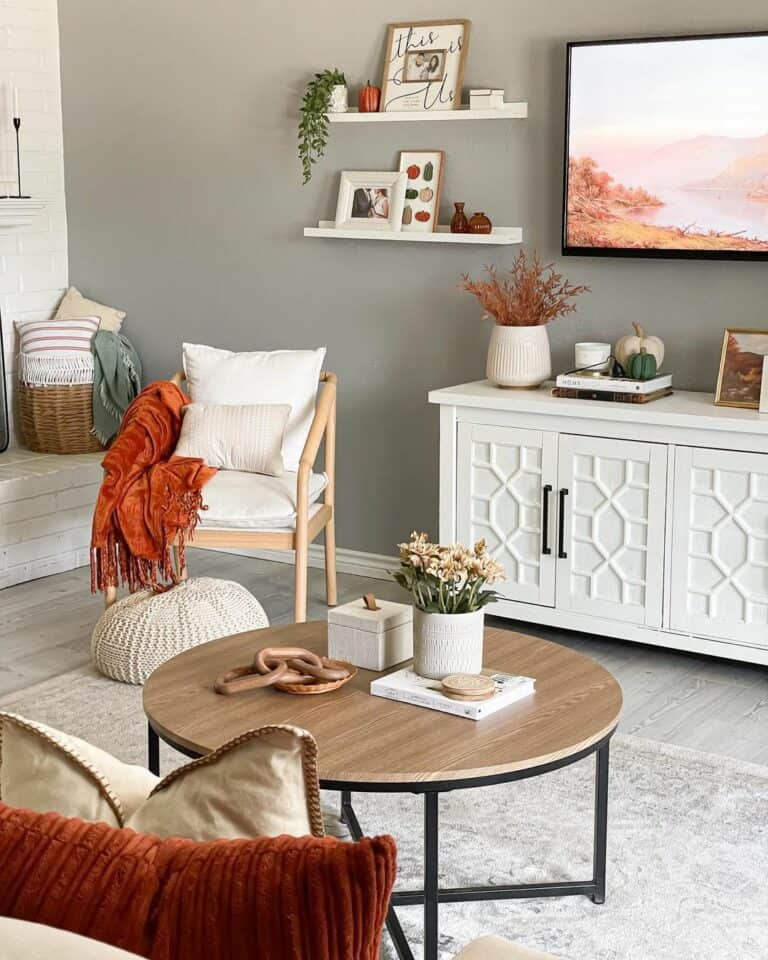 Living Room Wall Décor Ideas With Floating Shelves Soul & Lane