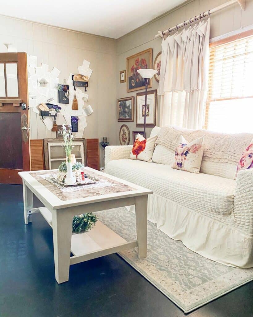 Living Room Window Treatment Ideas With Light Gray Curtains
