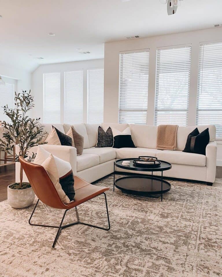 Living Room With Matching Window Installments