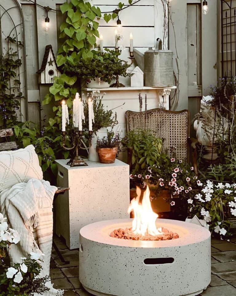 Magical Patio Oasis With Firepit