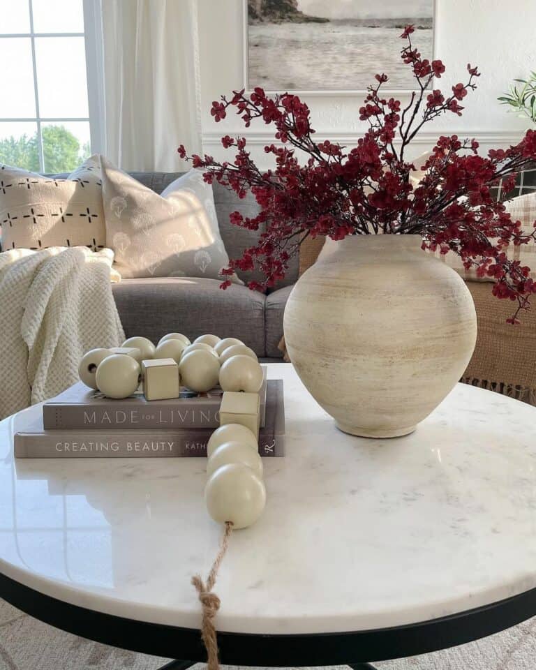 Marble Coffee Table Styling