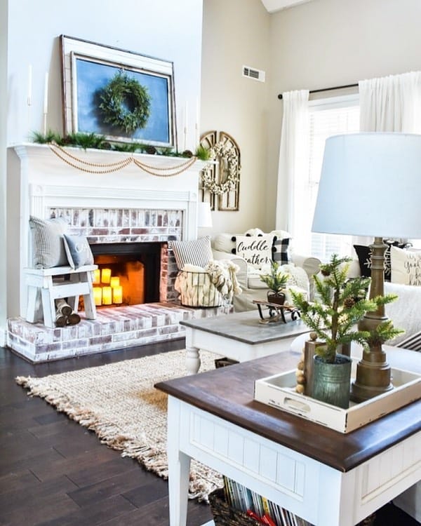 Matching Tables in Cozy Living Room