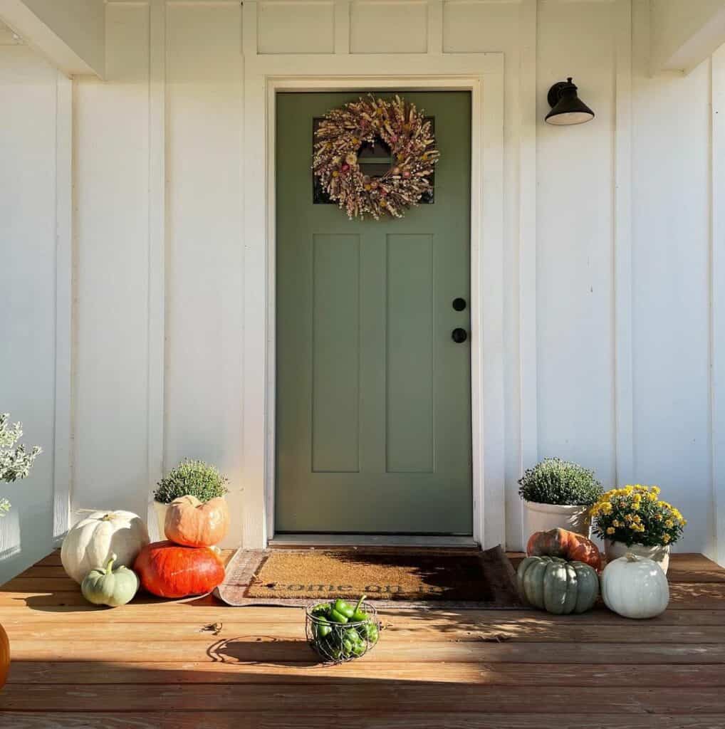 Matte Olive Green Door