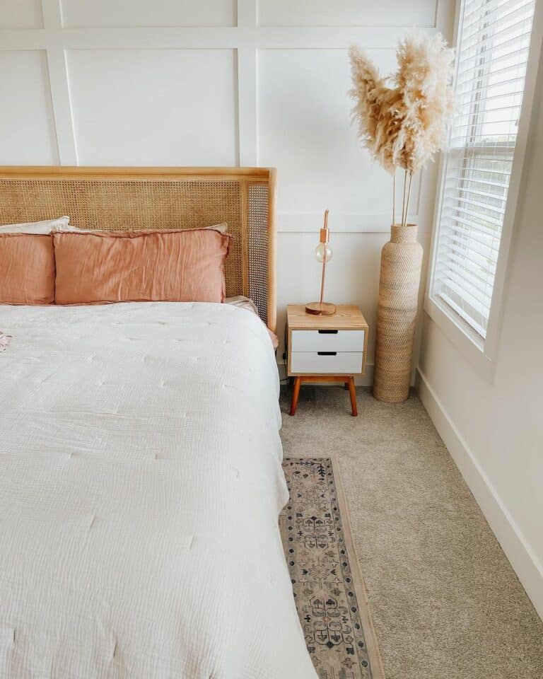 Minimalist Bedroom With Modern Boho Accent Décor