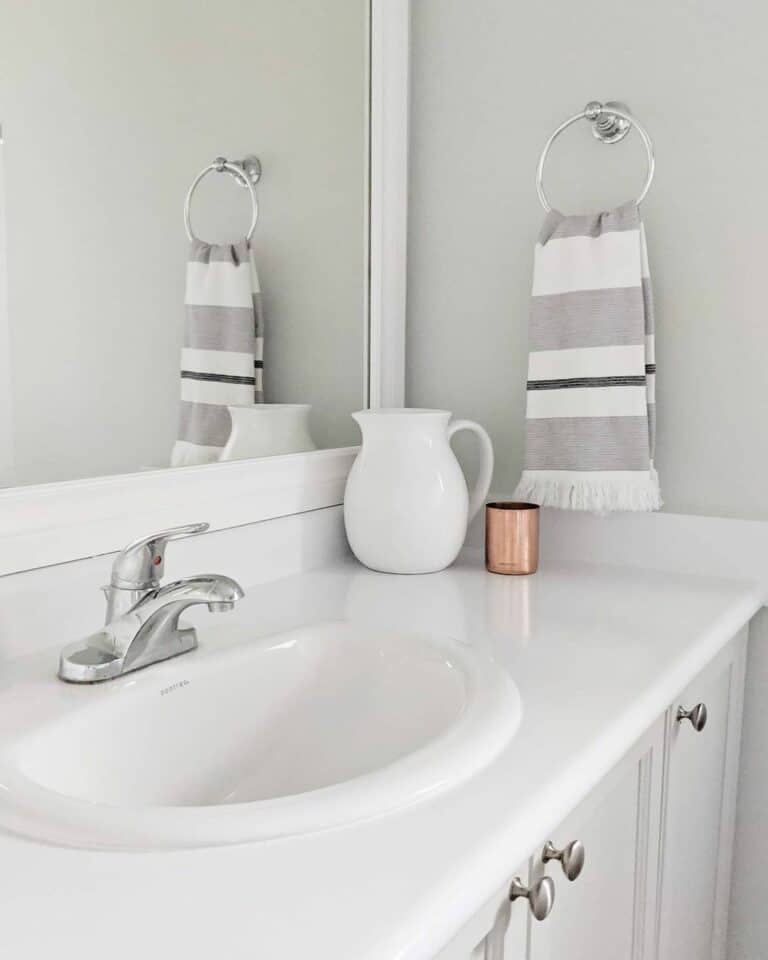 Modern Bathroom With White Sink