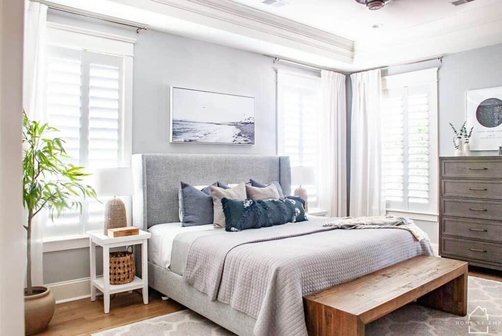 Modern Beachy Farmhouse Bedroom