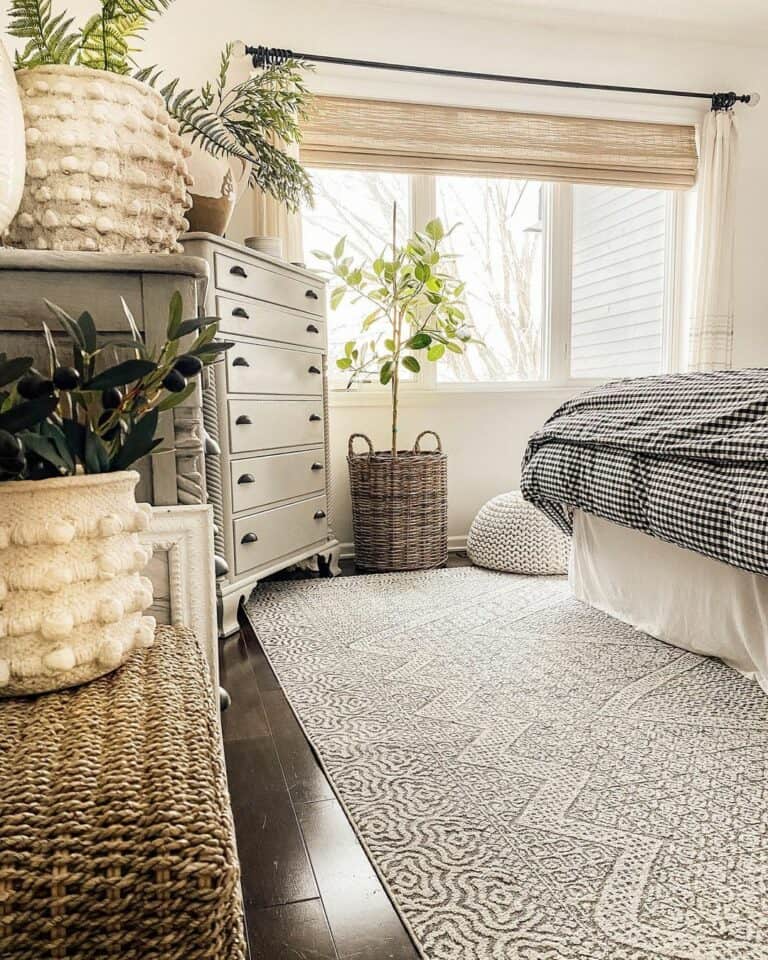 Modern Bedroom With Plants