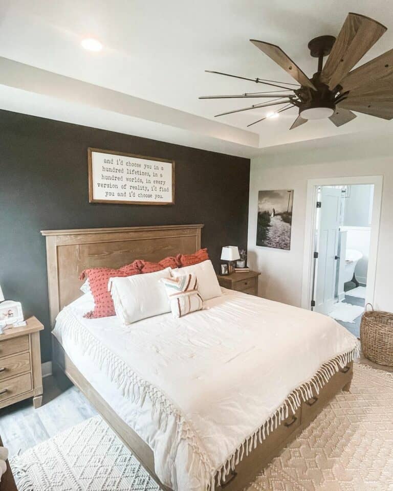 Modern Bedroom With Wooden Furniture - Soul & Lane