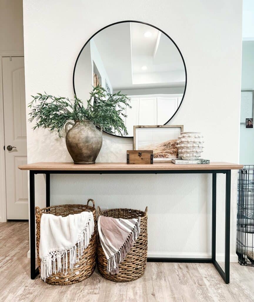 Modern Boho Console Table