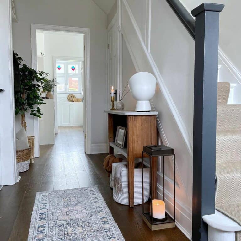 Modern Hallway at Staircase Base