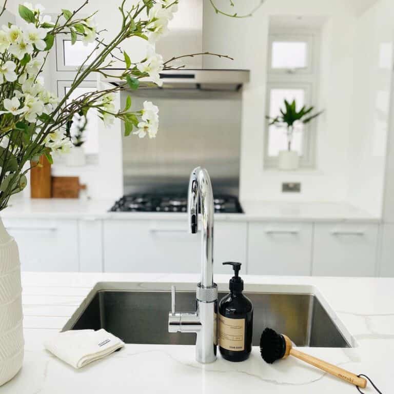 Modern Kitchen With Stainless Steel Sink