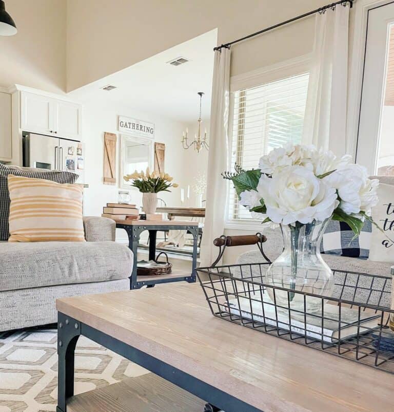 Modern Living Room Décor for Farmhouse Designs