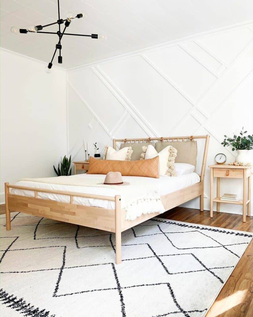 Modern Minimalist Master Bedroom With Greenery