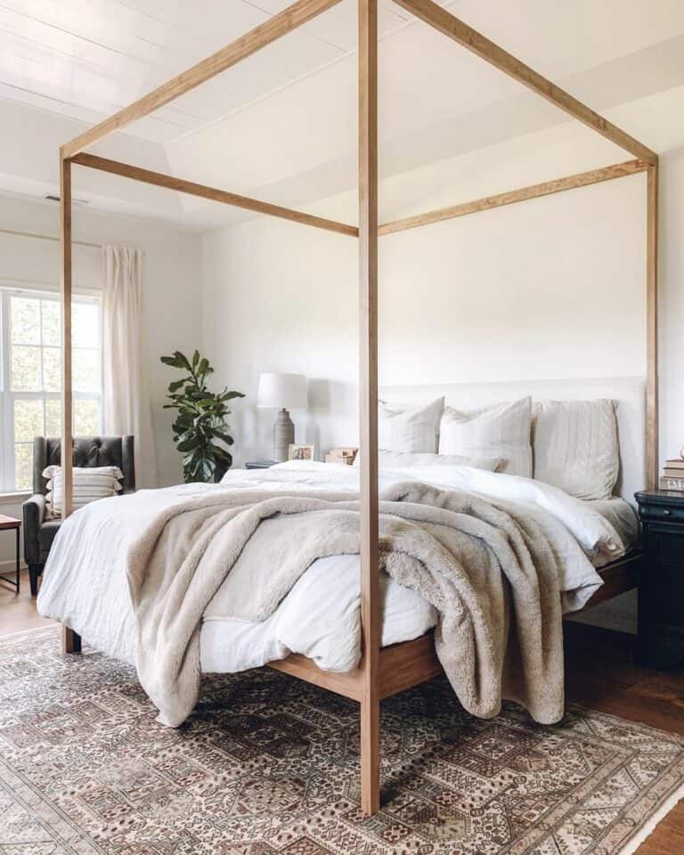 Modern Oak Trundle Bed