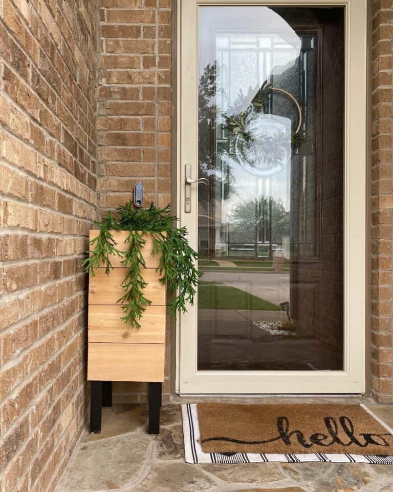 Modern Raised Planter Inspiration for a Small Porch