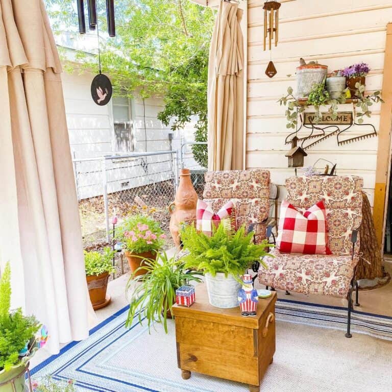 Modern Rustic Patio Curtain