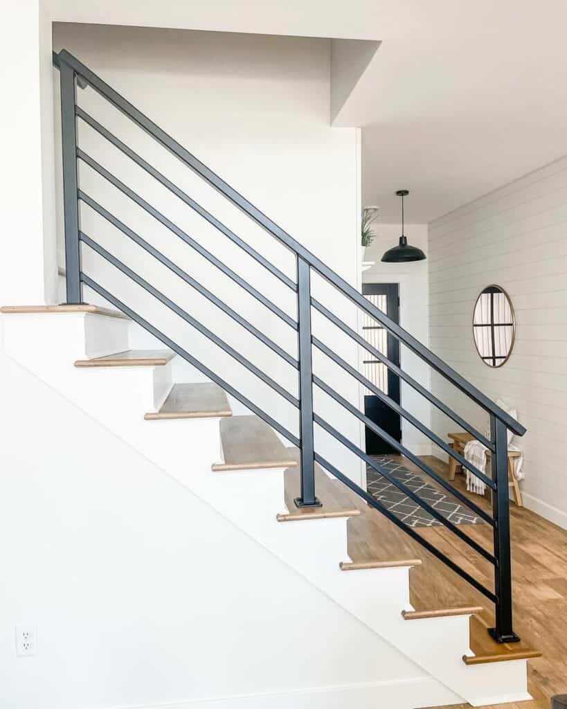 Modern Staircase With Rail