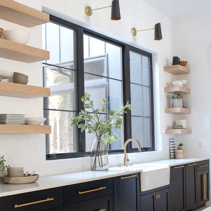 Modern Trim-less Black Farmhouse Windows