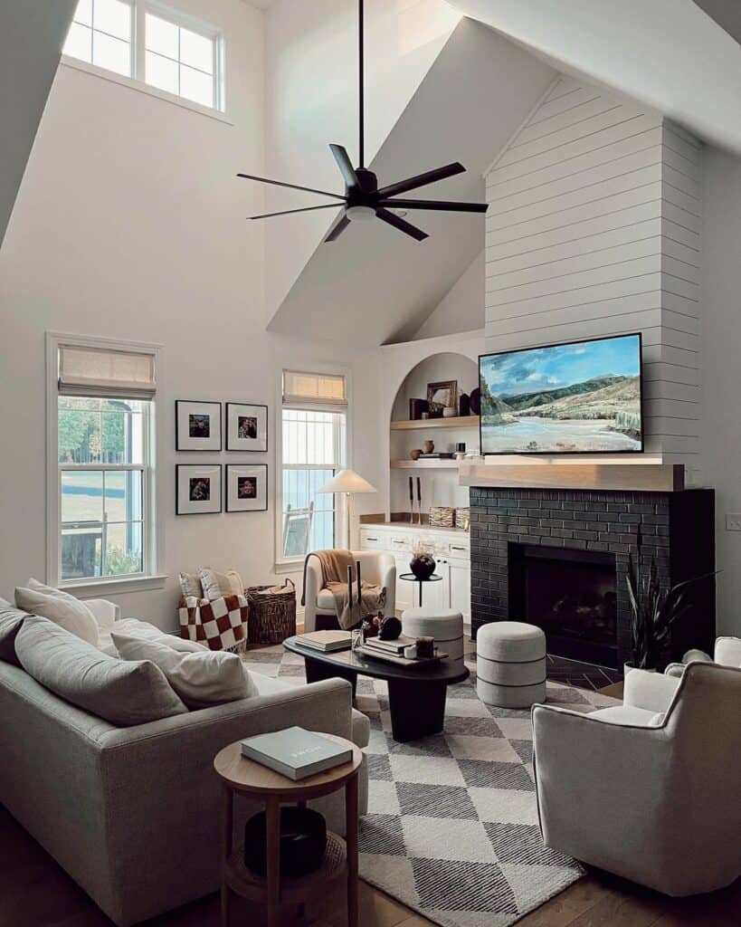 Monochromatic Modern Living Room Styling Ideas