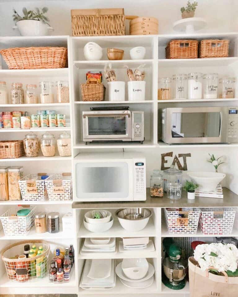 Multi-purpose Pantry With Kitchen Appliances