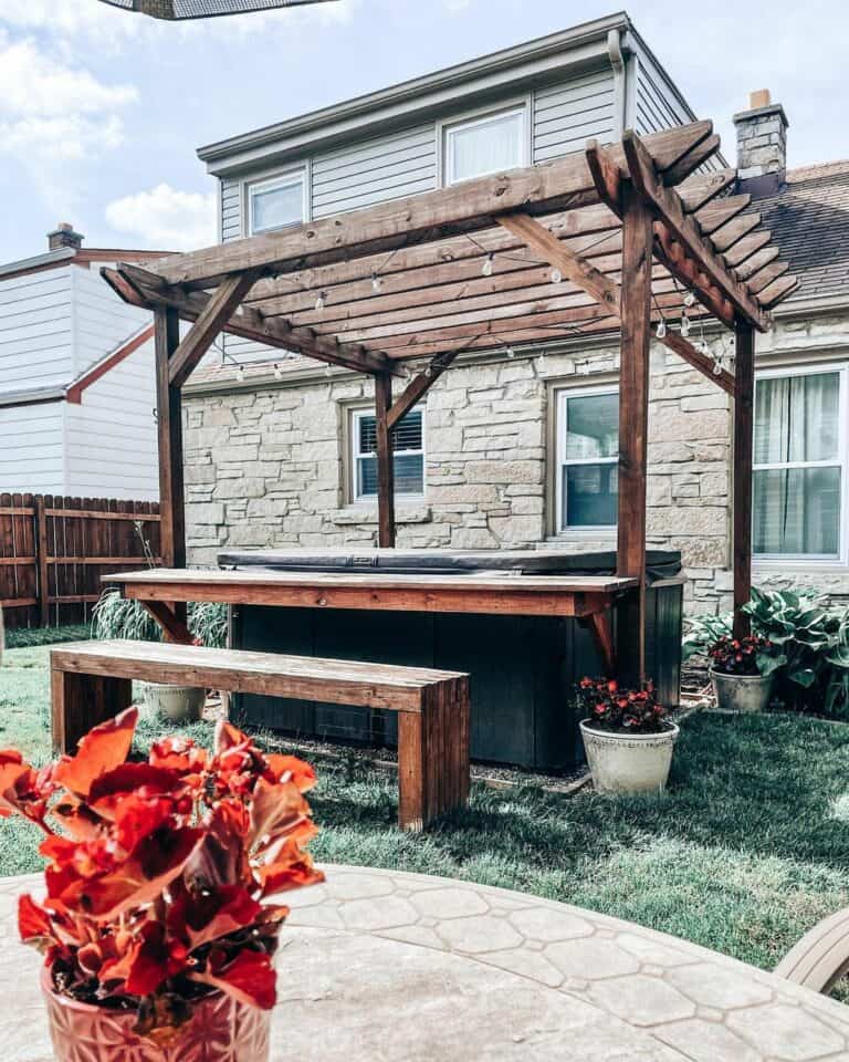 Natural Haven Backyard Pergola