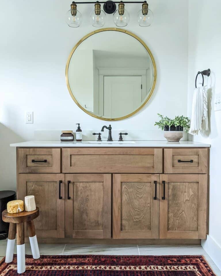 Natural Woods and Black Hardware