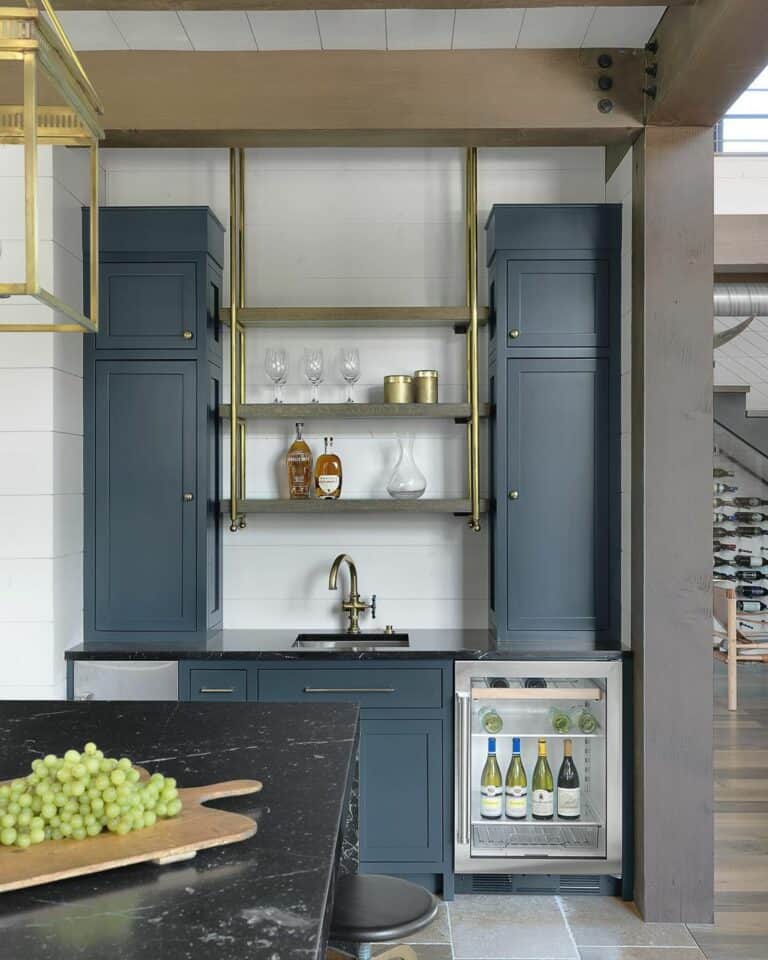 Navy Inset Cabinet Ideas