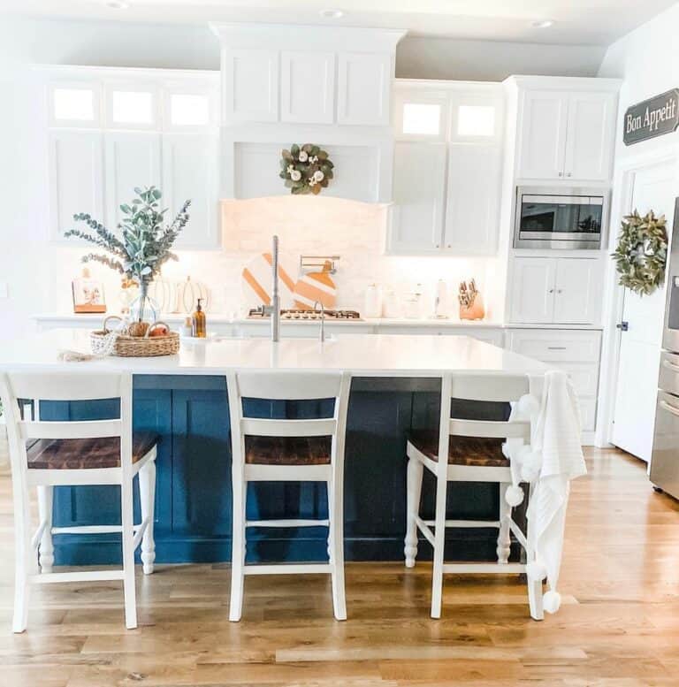 Navy Island and Farmhouse-inspired Chairs